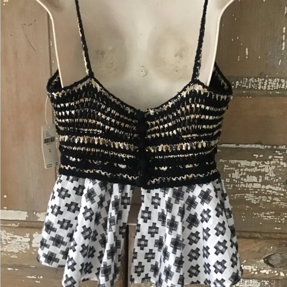 NWT By Anthropologie Freida Layered Sweater Tank top size M - Picture 4 of 13